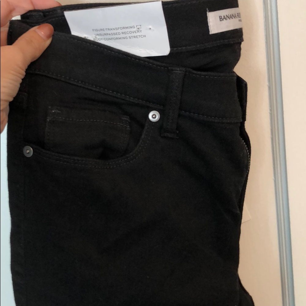 Black skinny ankle cut jeans